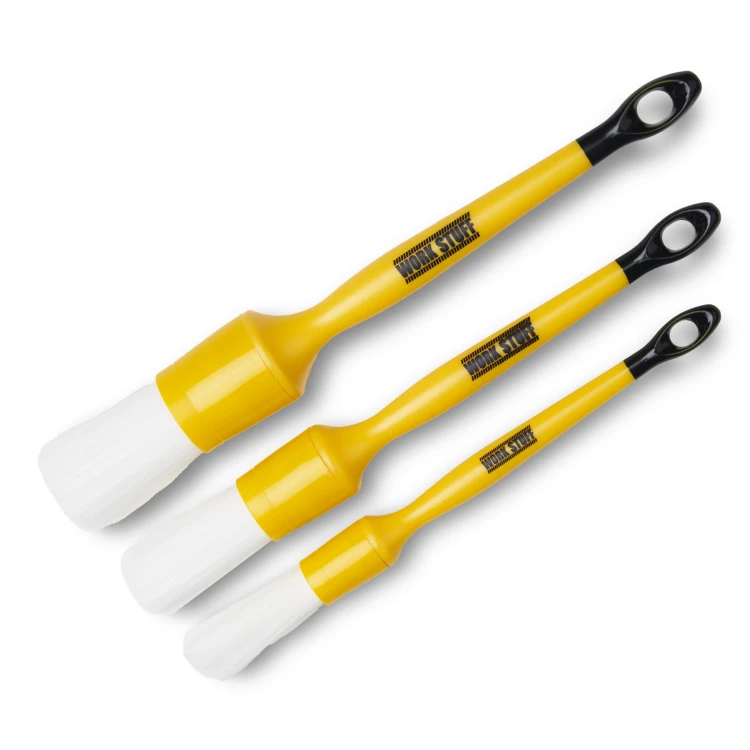 Work Stuff Detailing Brush Albino WS 102 – zestaw 3 pędzelków detailingowych
