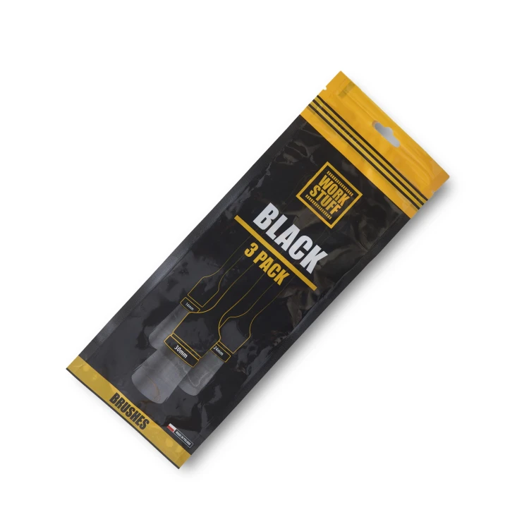 Work Stuff Detailing Brush Black WS 101 – zestaw 3 pędzelków detailingowych