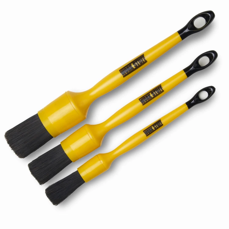 Work Stuff Detailing Brush Black WS 101 – zestaw 3 pędzelków detailingowych