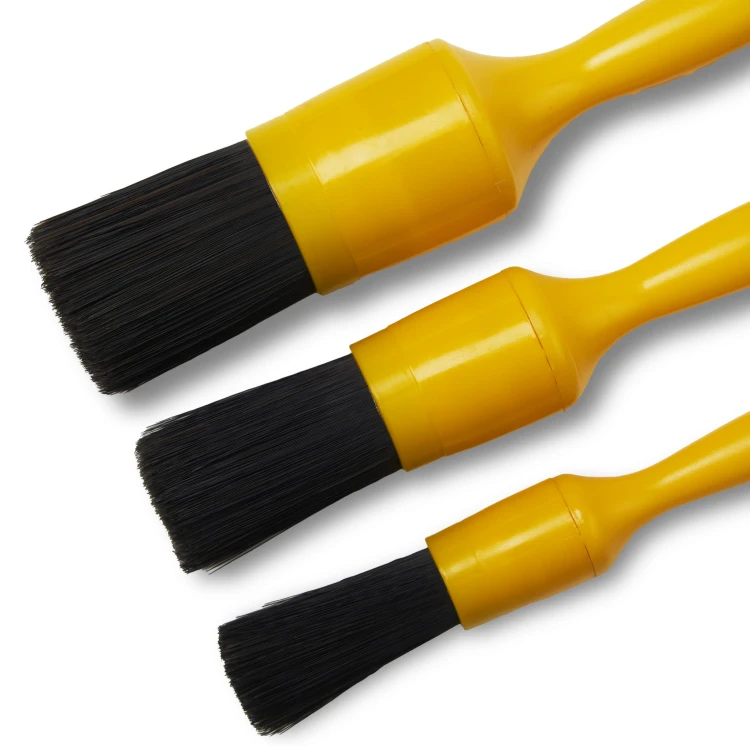 Work Stuff Detailing Brush Black WS 101 – zestaw 3 pędzelków detailingowych