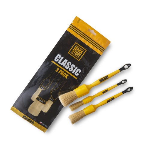 Work Stuff Detailing Brush Classic WS 100 – zestaw 3 pędzelków detailingowych
