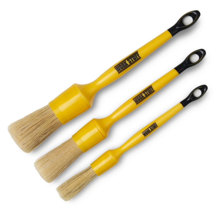 Work Stuff Detailing Brush Classic WS 100 – zestaw 3 pędzelków detailingowych