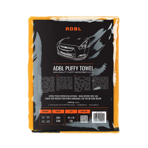 ADBL Puffy Towel 41x41 cm 840 GSM – puszysta mikrofibra detailingowa