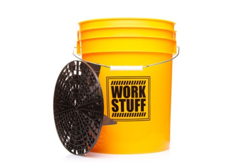 Żółte wiadro detailingowe WORK STUFF WASH 20L